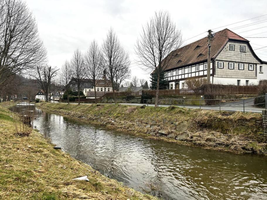 Rustikales Studio-Apartment Blockstube Im Haus Selma Großschönau Exterior foto