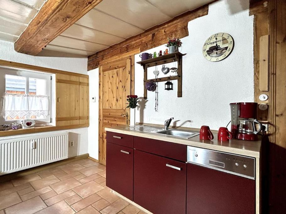 Rustikales Studio-Apartment Blockstube Im Haus Selma Großschönau Exterior foto
